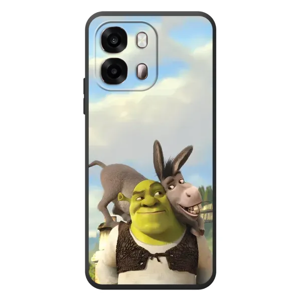 Чохол з принтом «Шрек та Осел» для OPPO A6s