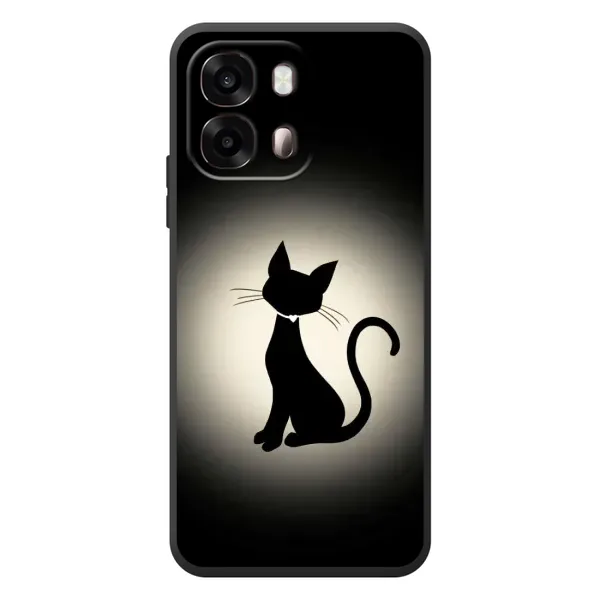 Чохол з принтом «Силует котика» для OPPO A6s Чохол з принтом «Силует котика» для OPPO A6s