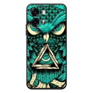 Чехол с птицами на OPPO A6s (VPrint) (Сова с глазом)