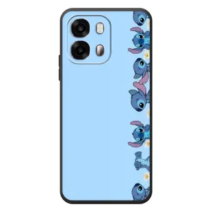 Чехол с принтом Стич на OPPO A6s (Стич фон)
