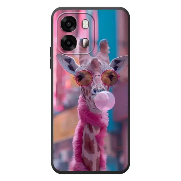 Чехол с принтом «Стильный жирав» для OPPO A6s