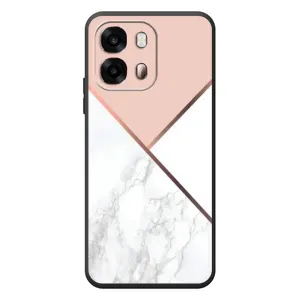 Мраморний чехол на OPPO A6s (VPrint) (Тройний мрамор)