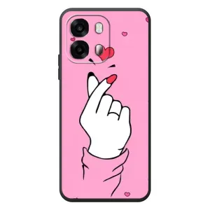 Чехол с принтом для OPPO A6s (AlphaPrint - Знак сердечка) (Знак Love)
