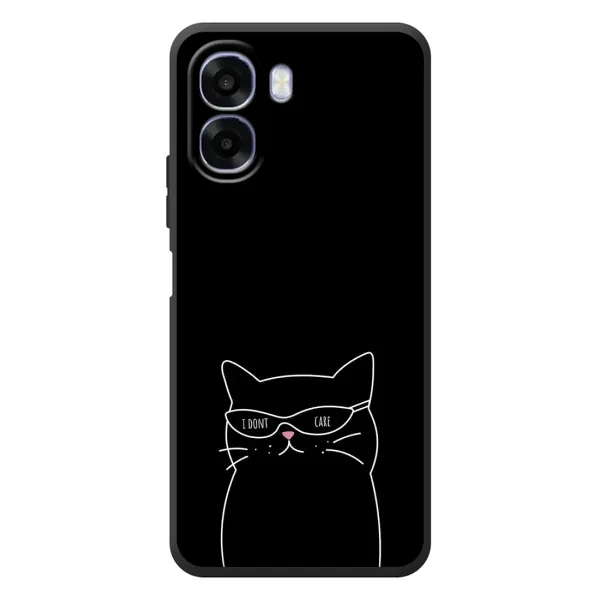 Чехол с принтом «Равнодушный кот» для OPPO A6x