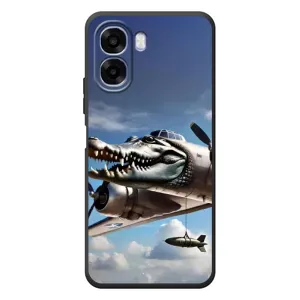 Чехол с мемом Тралалело тралала на OPPO A6x (Бомбардиро крокодило)