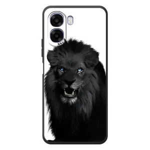 Чехлы с картинками животных OPPO A6x (Черный ЛЕВ)