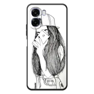Чохол з друком для OPPO A6x - (Мода) (AlphaPrint) (Фото дівчини)