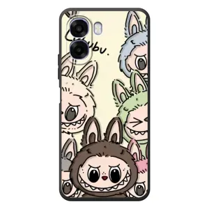 Чехол с Лабубу на OPPO A6x (Золотая обезьяна Bored Ape)