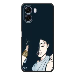 Чохол з друком для OPPO A6x - (Мода) (AlphaPrint) (Гарна дівчина)