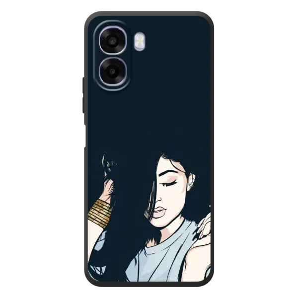 Чохол з принтом «Гарна дівчина» для OPPO A6x