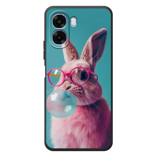 Чехол с принтом «Кролик в очках» для OPPO A6x