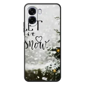 Новогодние, Праздничные Чехлы для OPPO A6x - 2024 год (Let it snow)