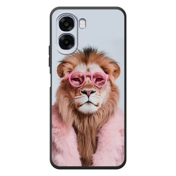 Чехол с принтом «Лев в очках» для OPPO A6x