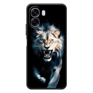 Чехол с картинкой «Хищники» для OPPO A6x (Лев в темноте)