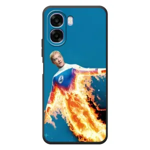 Чехол с принтом Фантастическая четверка для OPPO A6x (Человек-факел в огне)