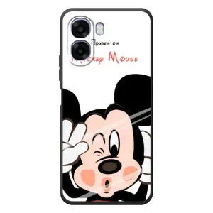 Эксклюзивный чехол для OPPO A6x (AlphaPrint - Мультяшные) (Маус Микки)