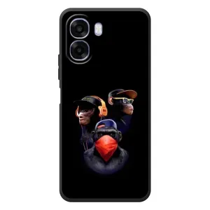 Чехол с Обезьянами OPPO A6x - (AlphaPrint) (Три обезьяны)