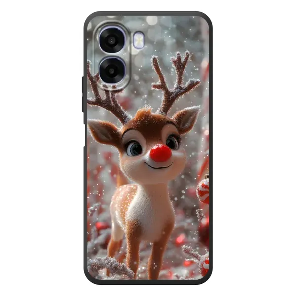 Чехол с принтом «Олень с носом» для OPPO A6x