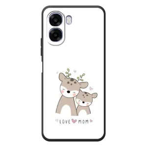 Чехлы для мамы на OPPO A6x (Оленята мама и малыш)