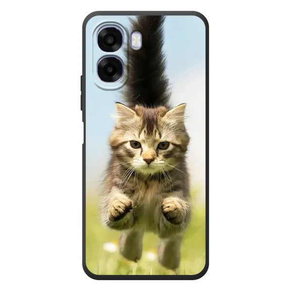 Чехол с принтом «Прыжок кота» для OPPO A6x