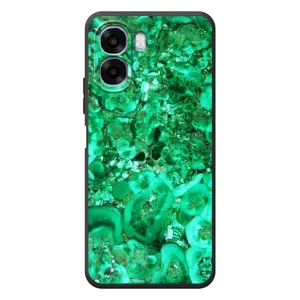Мраморный чехол на OPPO A6x (VPrint) (Салатный Мрамор)