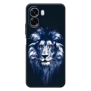 Чехол со Львом для OPPO A6x (VPrint) (Синий Лев)