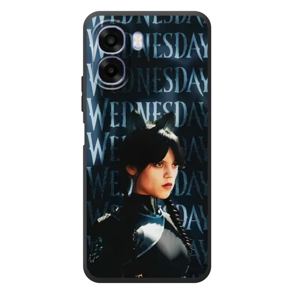 Чехол с принтом «Уэнздей кошка» для OPPO A6x Чехол с принтом «Уэнздей кошка» для OPPO A6x