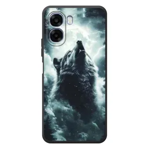 Чехол с картинкой «Хищники» для OPPO A6x (Волк в облаках)