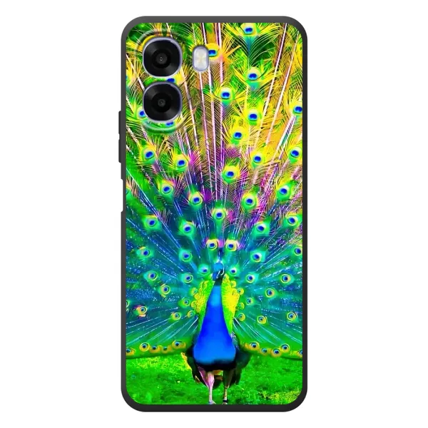 Чехол с принтом «Яркий Павлин» для OPPO A6x