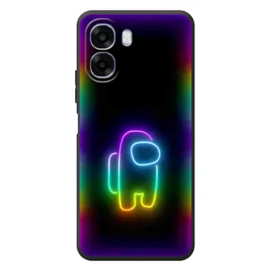 Чехол Амонг Ас для OPPO A6x (AlphaPrint) (Яркий скин)