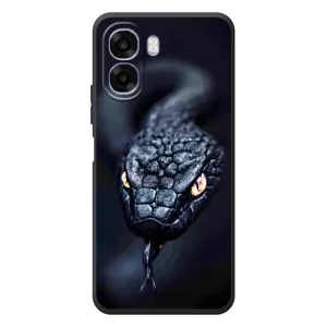 Чехол с картинкой «Хищники» для OPPO A6x (Черная змея)