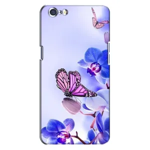 Чохли з квітами для Oppo A71 (VPrint) (Метелик на квітах)