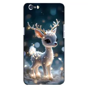 Яскравий чохол для Oppo A71 з Зимові Оленята (Блискуче оленятко)