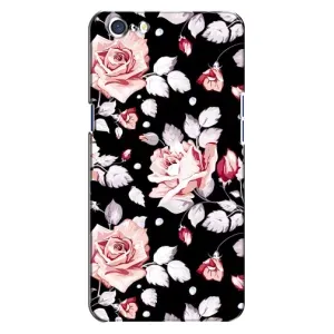 Чохли з квітами для Oppo A71 (VPrint) (Квіти на чорному)