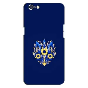 Чохли для Oppo A71 Укр. Символіка (AlphaPrint) (Квітковий Герб)