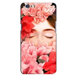 Чехлы (ART) Цветы на Oppo A71 (VPrint) (Очі в квітах)