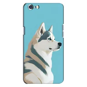 Чохол з Хаскі Oppo A71 - (AlphaPrint) (Хаскі арт)