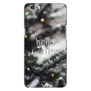 Новорічні, Святкові Чохли для Oppo A71 - 2024 год (Hello winter)