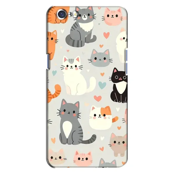Чохол з принтом «Колаж котів» для OPPO A71