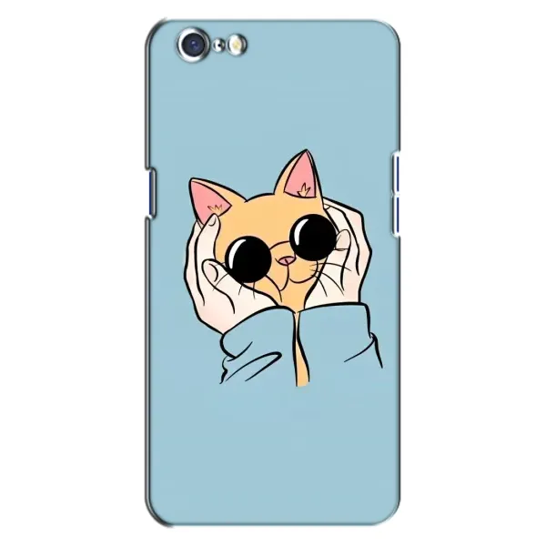 Чохол з принтом «Котик в окулярах» для OPPO A71