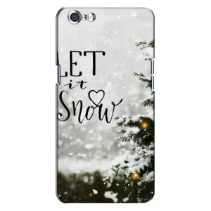 Новорічні, Святкові Чохли для Oppo A71 - 2024 год (Let it snow)