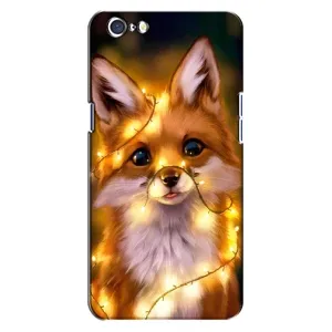 Чохли з картинкою Лисичка для Oppo A71 (VPrint) (Лисичка в гірляндах)