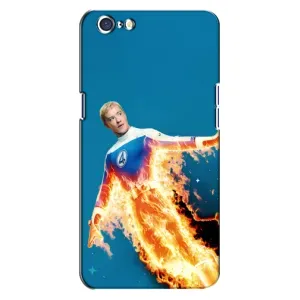 Чохол з принтом Фантастична четвірка для Oppo A71 (Людина-факел у вогні)