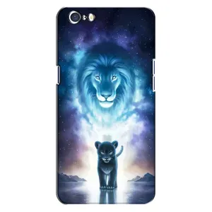 Чохол з картинкою ЛЕВ для Oppo A71 (VPrint) (Маленький лев)