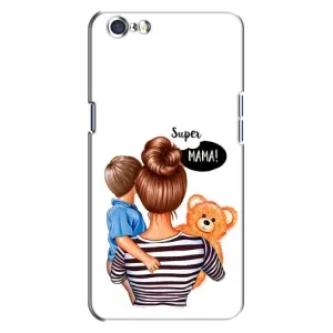 Чохол з друком для Oppo A71 - (Мама з дитинкою) (AlphaPrint) (Мама з синочком)