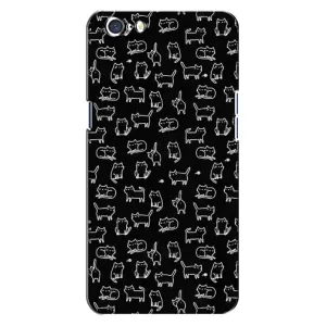 Чохол з принтом для Oppo A71 (AlphaPrint) Модні коти (Маленькі котики)
