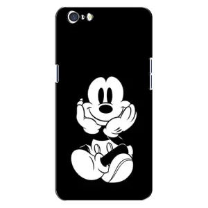 Міккі Маус чохол для Oppo A71 (AlphaPrint - Мультяшні) (Маус на чорному)