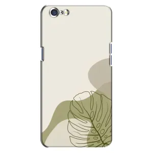Силконовий чохол з принтом в квітах на Oppo A71 (Зелена монстера дизайн)