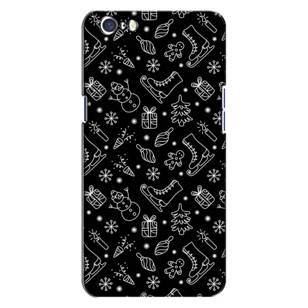 Чехол с принтом «Новогодний фон» для OPPO A71