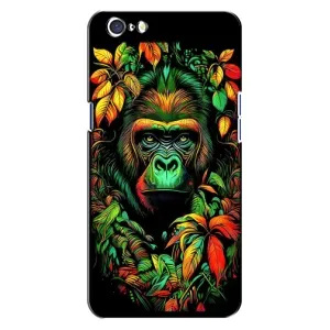 Чохол з Мавпами Oppo A71 - (AlphaPrint) (Мавпа в квітах)